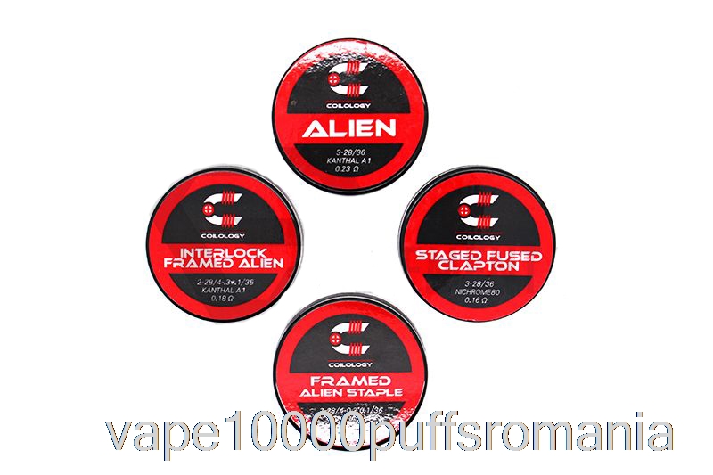 Vape Romania Coilology Performanță Bobine Prefabricate Interblocare încadrate Capse Alien - 0.13ohm Ka1